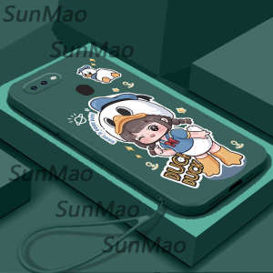 For OPPO A5S OPPO A12 casing Penutup Gadis Kartun Kasus Telefon CHA30