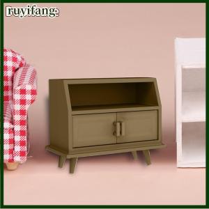 ruyifang 1 12 Dollhouse Shoe Cabinet Bookshelf Floor Lamp Wall Clock Dollhouse Living Room Furniture Decoration Dolls House Accessories