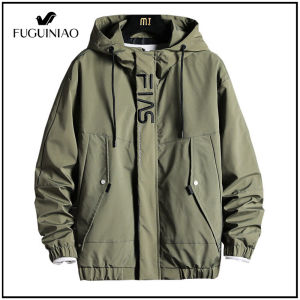 FUGUINIAO Jacket coat sweater jacket male Korean style mens jacket coat men sportswear baseball