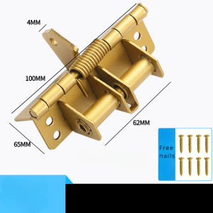 90° Automatic Door Closing Spring Hinge Buffer Invisible Hinge Rust Proof Hardware Accessories