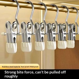 SEA JJT Stainless Steel Clothes Clips with Strong Grip Non-Slip Design for Socks Underwear Shirts and More - Perfect for Home and Dorm Use