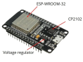 บอร์ด ESP32 DOIT NodeMCU ESP32 DEVKIT V1. 