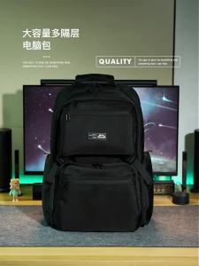 Slazenger Ballistic Nylon Backpack Mens Business Backpack Large Capacity Travel Bag Schoolbag Laptop Bag 16 Inch