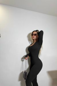 Autumn Six-Color New  Flared Pants Workout Clothes   European and American Sports Square Collar Long Sleeve Yoga Jumpsuit Women