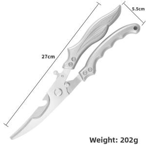 Kitchen Scissors Japan made heavy duty stainless steel multipurpose chicken bone scissors sharp for meat scrape fish scales food scissors chicken bone remover cutter pliers made in japan poultry vegatables chef high quality set shear classic food scissors