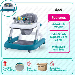 Baby Walker With Music Adjustable Height Multifunctional Push Walker For Baby Girl Free Shipping