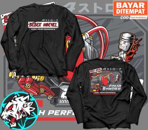 Kaos Lengan Panjang 4 Stroke Bebek Ngeyel High Performance Four Stroke Baju Distro Motor Herex 4 Tak Tshirt Otomotif