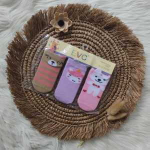 Kaos kaki bayi motif telinga 0-12 bulan / kaos kaki bayi lembut /kaos kaki bayi lucu / kaos kaki bayi murah