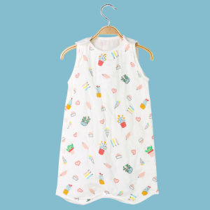 【Clear Sales】Einmilk Baby Jumpsuit 100% Cotton Toddler Summer Sleeping Bag Wearable Sleepsuit For Kids QJS