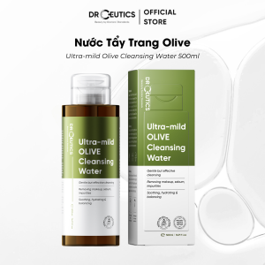 DRCEUTICS Nước Tẩy Trang Ultra-mild OLIVE Cleansing Water Cho Mọi Loại Da Da Nhạy Cảm