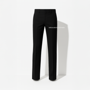 𝐒𝐂𝐈 - Deep Black | Celana Bahan Formal Pria Slim Fit Premium Quality