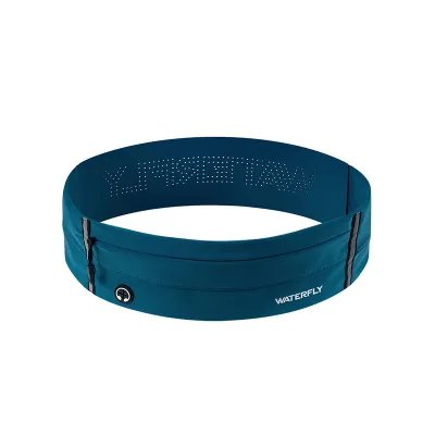 WATERFLY Running Belt Fanny Pack Slim Elastic Sport Workout Waistband for Men and Women Jogging Runner Phone Holder Belt Marathon Jogger Waist Bag