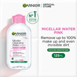 Garnier Micellar Cleansing Water Pink (Single) 125ML For Normal & Sensitive Skin