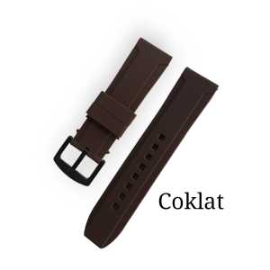 Strap TaliJam Tangan Rubber Silikon Halus Tebel 24MM-T06