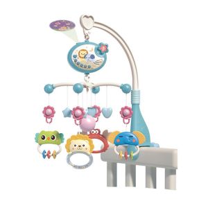 YUDESHUI Lights Baby Crib Projection Rattle Music Hanging Crib Mobile Easy Installation Calming Baby Bassinet Toys 0-1 Year