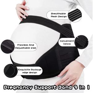 VERMILL Abdomen Brace Maternity Belt Waist Care Adjustable Waistband Belly Band Pregnancy Protector Back Support Belt Pregnant Women