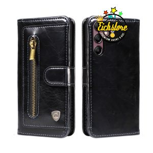 Case Samsung A54 Terbaru Extra Zip Premium Super Zipper Pocket Card and Money Full 360 Degree Mewah Flip Cover Auto Lock Case Kesing Kulit COD Bayar Di Tempat