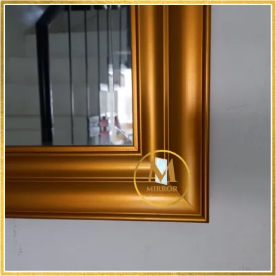 WALL MIRROR WITH WOOD FRAME (Salamin) size 52 inches by 28.5 inches
