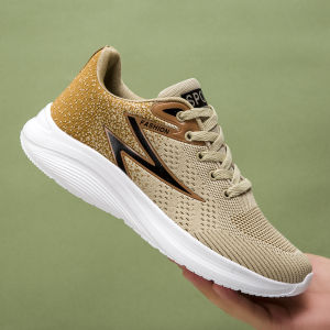 Giày Nam Giày Chạy Bộ Thoáng Khí Mặt Lưới Mẫu Mới Giày Đi Bộ Thoải Mái Cho Người Trung Niên Và Cao Tuổi Dây Thắt Cổ Thấp Giày Thể Thao Siêu Nhẹ