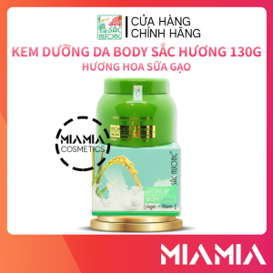Kem Body Sắc Hương Tone Up & Brightening - Hoa Sữa Gạo - Minerals Sos Rich Cream 130ml - Mỹ Phẩm Sắc Hương Chính Hãng