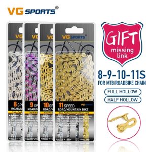 VG Sports 11 speed ultralight Bicycle chain full hollow half hollow bike chain mountain road bike 116L