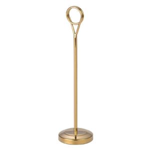 GOUPDO Stainless Steel Table Number Holder Desktop Decoration For Memo Postcard Paper Picture Card Holder Paper Stand Photo Clip Note Clamp