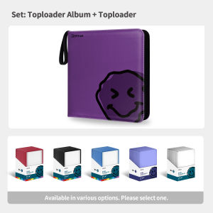 Blueberry Toploader Album Side-Loading Set Card Black Binder 240Pocket Trading Cards Leather Photocard Card BERYFAM