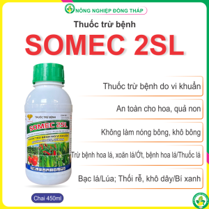 Thuốc Trừ Bệnh SOMEC 2SL – Thuốc Trừ Bệnh Do Vi Khuẩn An Toàn Cho Hoa Quả Non (Chai 450ml)