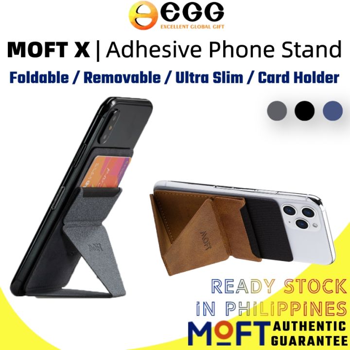 MOFT X Phone Holder Adhesive Verison,With Card Slot,Foldable Removable Phone Stand Lazada PH