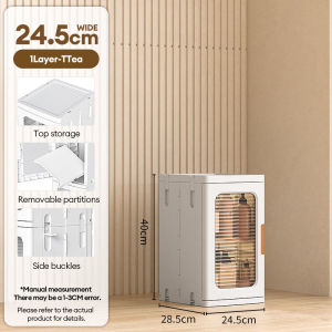 Goody 37cm Wide Gap Storage Cabinet Foldable Storage Cabinet Organizer Locker Magnetic Plastic Cabinet Storage