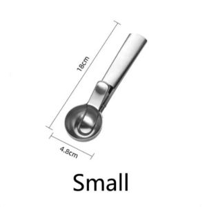 Stainless Steel Ice Cream Scoooper Big Heavy Duty Cookie Dough Transper Scoop Kitchen Essentials Fruit Ball Digger Watermelon Spoon Ice Cream Artifact