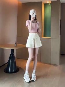 Ultra-Thin High-Waisted A-Line Denim Skirt Plus Size Slimming Shorts for All Body Types Casual Chic