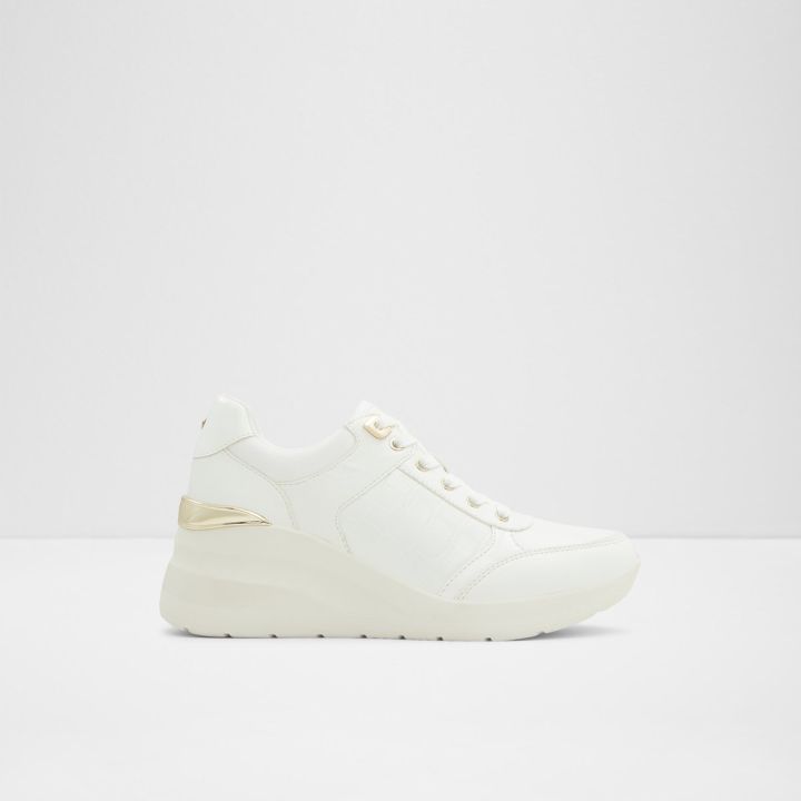 ALDO Womens Wedge Sneakers ICONISTEP Canvas Slip-On Sneakers