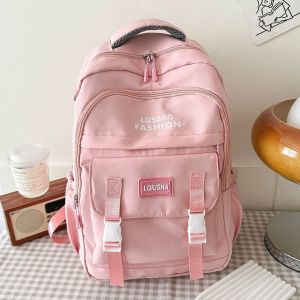 Beg sekolah ins berkualiti tinggi penampilan tahap ransel kapasiti besar junior high School student letter backpack