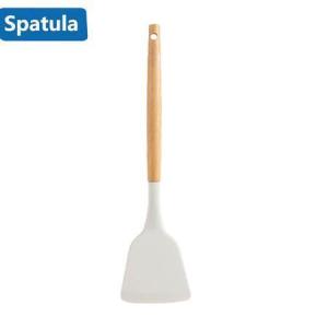 Nipiin White Silicone Kitchen Utensil Set For Non stick Pan Heat Resistant Design Set Food Grade COD