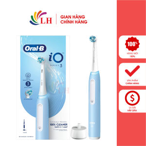 Bàn chải điện Oral-B iO 3 Series - Hàng chính hãng - Thiết kế nhỏ gọn cảm biến áp suất thông minh 3 chế độ chải