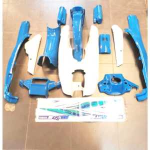 YAMAHA Y100 SPORT SPOT COVER SET CAVER BODY SET - BLUE WHITE ADD STICKER HLD