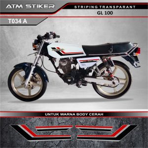 Striping variasi transparant honda gl 100
