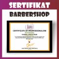 Cetak Sertifikat Piagam Barbershop Barberschool Zain Grafika. 