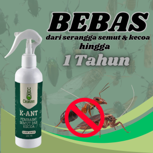 Cleanzen - Cairan Pembasmi Serangga Pengusir Semut Obat Kecoa Anti Rayap Pembersih Tungau Paling Efektif Hingga 1 Tahun