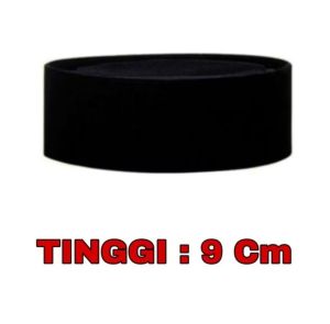 Peci Sholat Pria Dewasa Tinggi 6cm | 7cm | 8cm | 9cm Peci Kopiah Beludru Hitam AC Non AC Halus Tebal