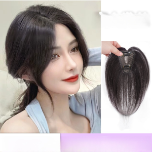 Gray Wig Piece Flexible and Non-clumping Face- Hairpin Traceless Natural High Cranial Vault