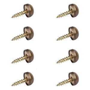 Practical Brass Mirror Screw Fasteners With Decorative Domes Caps Rustproof Hardware for Home Furnishing Projects