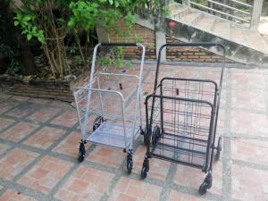 รถเข็นเหล็ก แข็งแรง! รับนน.60kg ตระกร้าใหญ่ ล้อแข็งแรง รถเข็นช้อปปิ้ง รถเข็นจ่ายตลาด รถเข็นพับได้ รถเข็นโรงงาน