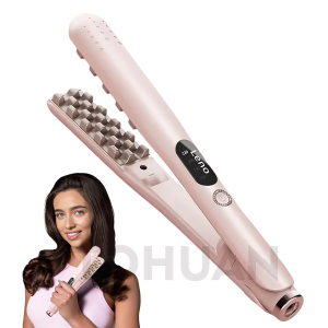 Fluffy Hair Crimper Tool Volumizing Iron for Long Thick Hair - Professional Crimping Iron Sleek Design for Instant Volume & Lift