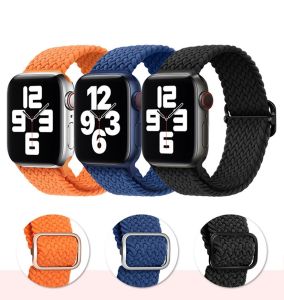[SG] iWatch Braided Solo Loop Adjustable Nylon Strap iWatch Series 1/2/3/4/5/6/SE/7/8/SE2/9/10/SE3/11/Ultra123