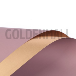 20 LEMBAR Kertas Buket Gold BiColor Flower Paper Wrapping Cellophane Bouquet Ecer KB02