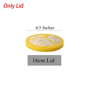 XIAHU 1Pcs 3.5-8 inch Bamboo Steamer With Lid Handmade Steamer Basket  Multi-function Kitchen Cookware Chinese Food Making