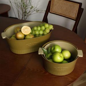 Vegetables Drainer Basket For Fruits Kitchen Washing Plastic Drainage Basin Colander Bekas Penapis Air Buah dan Sayuran Besen Berlubang Kitchenware Oval