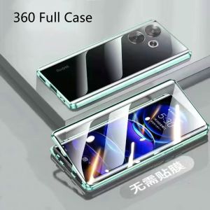 360 Full Case For Realme GT Neo 6 SE GT 6T Case Double Sided Adsorption Metal Tempering Glass Clear Phone Protect Cover